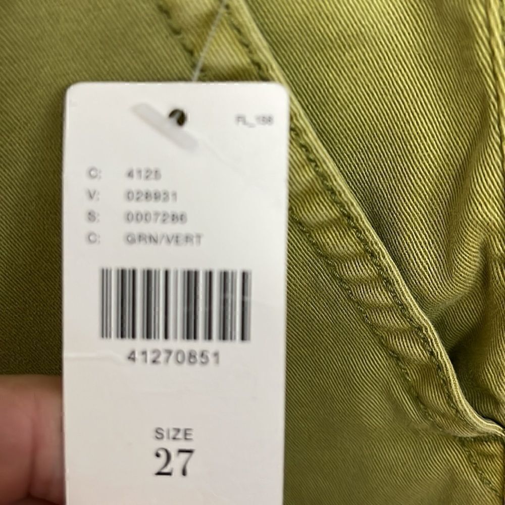 Anthropologie chino relaxed avacado green shorts NWT. 27 - Picture 6 of 9